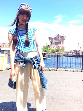 「水兵」｜でらおさん（レディース・168cm）の夏コーディネート