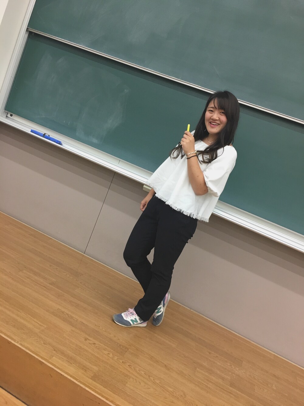 「カジュアルコーデ、ラフ、大学生」｜「Right-onのアイテム（パンツ、ブラック系）」を使った、はるかさん（レディース・165cm）の夏コーディネートの1枚目の写真