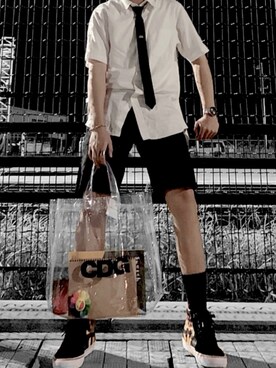 「アイテム（フォーマルスーツ/小物）」を使った、み ず きさん（メンズ・171cm・10代）の秋コーディネート