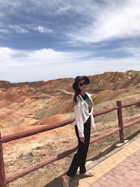「Lily（リリイ）のアイテム（その他アウター）」を使った、Linhan_leeさん（レディース・170cm）の夏コーディネート