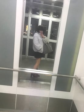 「アイテム（ブーツ、パープル系）」を使った、れいちさん（レディース・154cm）の冬コーディネート