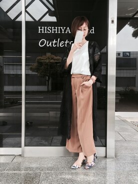 「menue（メヌエ）の極上のふわっふわ美パンプス（同色巻き7cmヒール）（パンプス、その他）」を使った、みさみささん（レディース・162cm）の春コーディネート