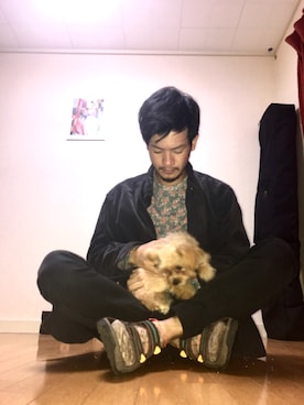 「柄物」｜「アイテム（その他）」を使った、野生のあっきーな♂（看護師）さん（メンズ・175cm）の秋コーディネート