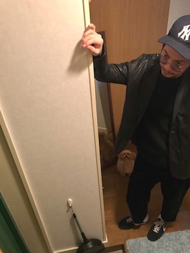 「カラーサングラス」｜「アイテム（その他）」を使った、野生のあっきーな♂（看護師）さん（メンズ・175cm）の秋コーディネート