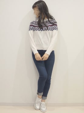 かおりさん（レディース・160cm）の冬コーディネート