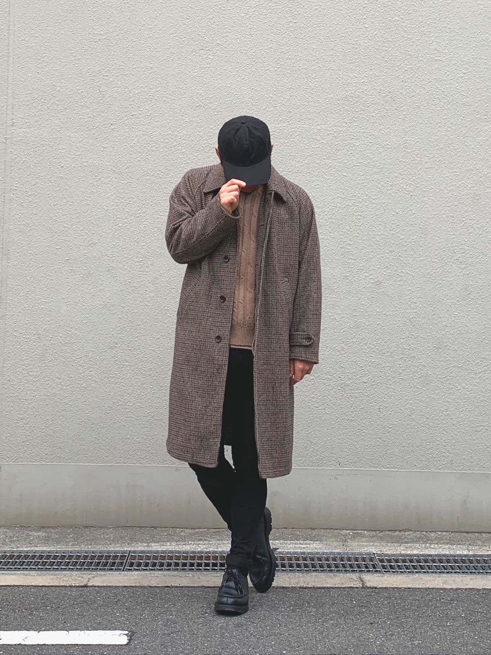 monkey time＞ GUNCLUB CHECK MELTON STN COAT/ステンカラ