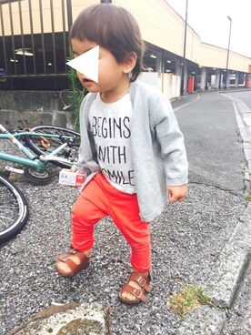 「H&M baby」｜「アイテム（その他）」を使った、RIO♡NAOさん（キッズ・80cm）の秋コーディネート