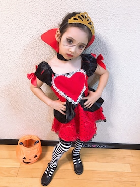 「ハロウィン」｜「アイテム（ラッピングキット）」を使った、cha☆chaさん（キッズ・110cm）の秋コーディネート