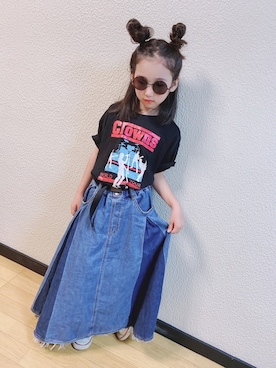 「うしろ姿」｜「アイテム（その他）」を使った、cha☆chaさん（キッズ・125cm）の秋コーディネート