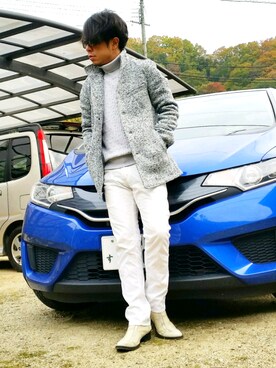「HALB（ハルプ）のアイテム」を使った、masashiさん（メンズ・157cm）の秋コーディネート
