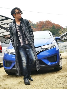 「TORNADO MART（トルネードマート）のアイテム（その他アウター）」を使った、masashiさん（メンズ・157cm）の冬コーディネート