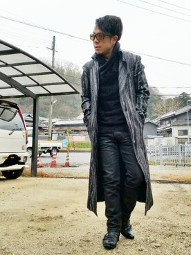 「TORNADO MART（トルネードマート）のアイテム（その他アウター）」を使った、masashiさん（メンズ・157cm）の冬コーディネート