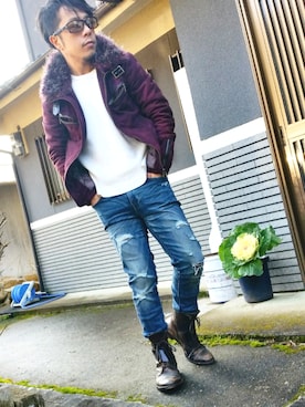 masashiさん（メンズ・157cm）の冬コーディネート