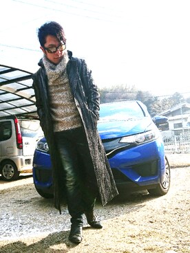 「TORNADO MART（トルネードマート）のアイテム（その他アウター）」を使った、masashiさん（メンズ・157cm）の冬コーディネート