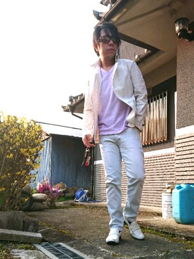 「TORNADO MART（トルネードマート）のアイテム（その他アウター）」を使った、masashiさん（メンズ・157cm）の春コーディネート