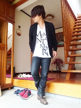 「Stra Raggio（ストララッジョ）のアイテム」を使った、masashiさん（メンズ・157cm）の夏コーディネート