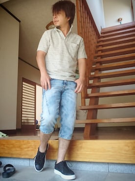 「HALB（ハルプ）のアイテム」を使った、masashiさん（メンズ・157cm）の夏コーディネート