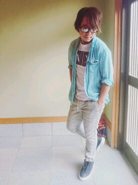 masashiさん（メンズ・157cm）の夏コーディネート