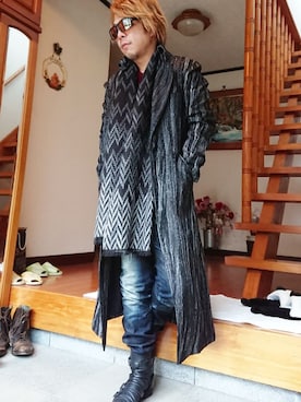 「TORNADO MART（トルネードマート）のアイテム（その他アウター）」を使った、masashiさん（メンズ・157cm）の冬コーディネート