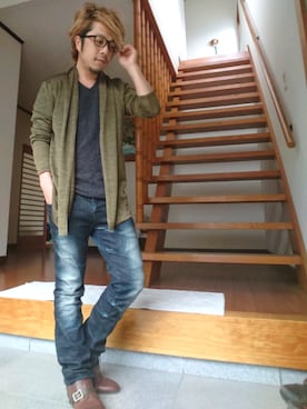 「HALB（ハルプ）のアイテム」を使った、masashiさん（メンズ・157cm）の春コーディネート