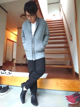 「HALB（ハルプ）のアイテム」を使った、masashiさん（メンズ・157cm）の秋コーディネート