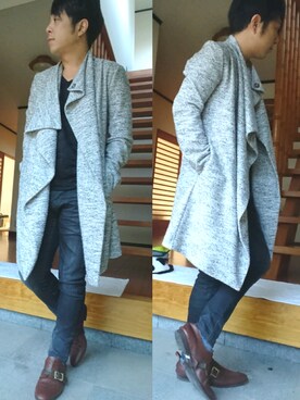 「秋冬」｜「アイテム（スリッポン）」を使った、masashiさん（メンズ・157cm）の秋コーディネート
