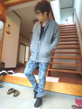 「HALB（ハルプ）のアイテム」を使った、masashiさん（メンズ・157cm）の秋コーディネート
