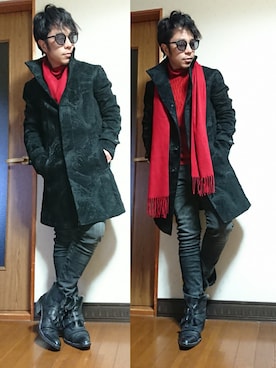 「HALB（ハルプ）のアイテム（ファッション雑貨）」を使った、masashiさん（メンズ・157cm）の冬コーディネート