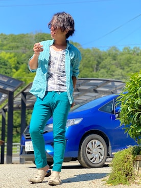 masashiさん（メンズ・157cm）の夏コーディネート