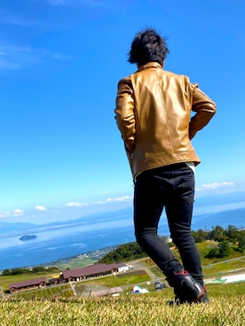 「TETE HOMME（テットオム）のアイテム（ジャケット/アウター）」を使った、masashiさん（メンズ・157cm）の秋コーディネート