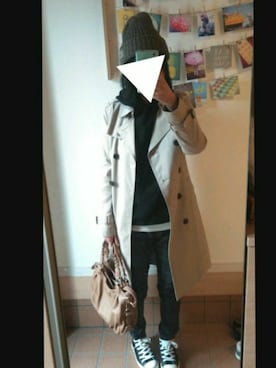 「N.（N. Natural Beauty Basic）（エヌエヌナチュラルビューティーベーシック）のアイテム（トレンチコート）」を使った、★★ryo★★さん（レディース・162cm）の冬コーディネート