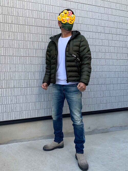 マ 坊 Dieselのナイロンジャケットを使ったコーディネート Wear