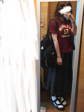 「くつした」｜「アイテム（アナログ腕時計）」を使った、hanpen✳︎さん（レディース・161cm）の夏コーディネート
