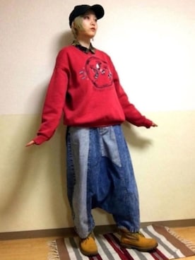 「平成最後のWEARISTAセンバツ」｜「アイテム（スウェット）」を使った、misakiさん（レディース・156cm）の春コーディネート