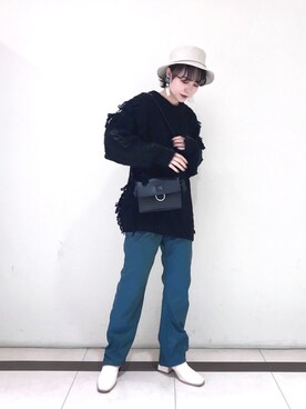 「PAGEBOY（ページボーイ）のハクミニショルダーBAG（ショルダーバッグ）」を使った、miyaさん（レディース・155cm）の秋コーディネート
