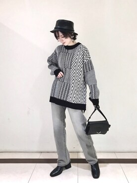 「PAGEBOY（ページボーイ）のハクミニショルダーBAG（ショルダーバッグ）」を使った、miyaさん（レディース・155cm）の秋コーディネート