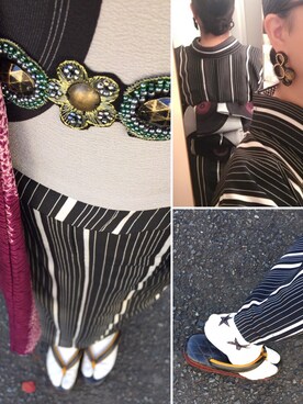 「撫松庵（ブショウアン）のアイテム」を使った、azusaさん（レディース・158cm）の秋コーディネート