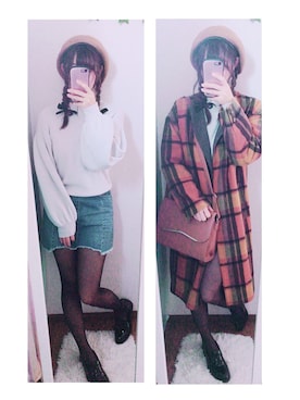 「chico_（チコ）のアイテム（スカート）」を使った、⁑nanata⁑さん（レディース・158cm）の秋コーディネート