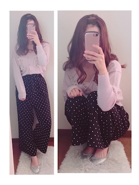 「ラベンダー」｜⁑nanata⁑さん（レディース・158cm）の春コーディネート