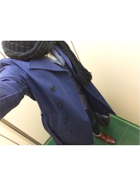 「DIESEL（ディーゼル）のアイテム（トレンチコート）」を使った、Yuheiさん（メンズ・178cm）の冬コーディネート