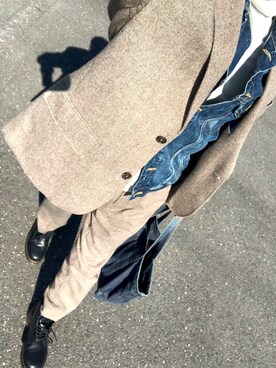 Yuheiさんの「エクストラファインメリノタートルネックセーター（長袖）」を使ったコーディネート