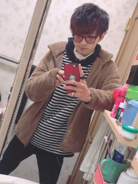 「Jordan」｜「アイテム（PC・スマホグッズ/家電）」を使った、R★さん（メンズ・171cm）の冬コーディネート