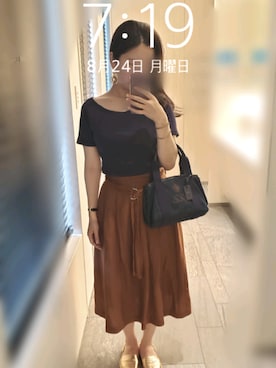 「Felisi（フェリージ）のアイテム」を使った、mokoさん（レディース・157cm）の夏コーディネート