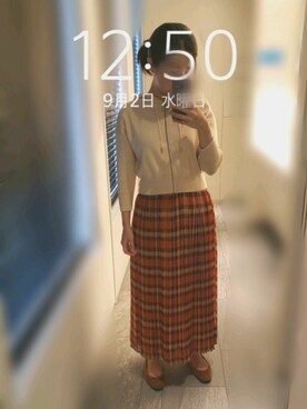 「REDYAZEL（レディアゼル）のアイテム（パーカー）」を使った、mokoさん（レディース・157cm）の秋コーディネート
