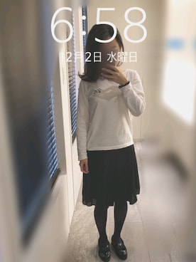 「Diego Bellini（ディエゴベリーニ）のアイテム」を使った、mokoさん（レディース・157cm）の冬コーディネート