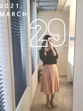 「LE JOUR（ルジュール）のアイテム」を使った、mokoさん（レディース・157cm）の春コーディネート