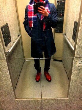 Junさん（メンズ・169cm）の冬コーディネート