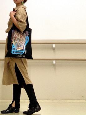 「BASQUIAT（バスキア）のアイテム」を使った、chanaiさん（レディース・160cm）の秋コーディネート