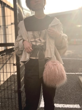 「HANES（ヘインズ）の【WEB限定】Hanes(ヘインズ) 2PスリーブレスTシャツ（Tシャツ/カットソー）」を使った、chanaiさん（レディース・160cm）の秋コーディネート