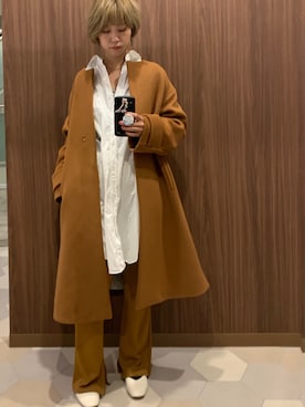 「green label relaxing（グリーンレーベルリラクシング）のアイテム（その他アウター）」を使った、chanaiさん（レディース・160cm）の春コーディネート